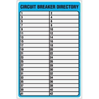 electrical box breaker template|free printable breaker box directory.